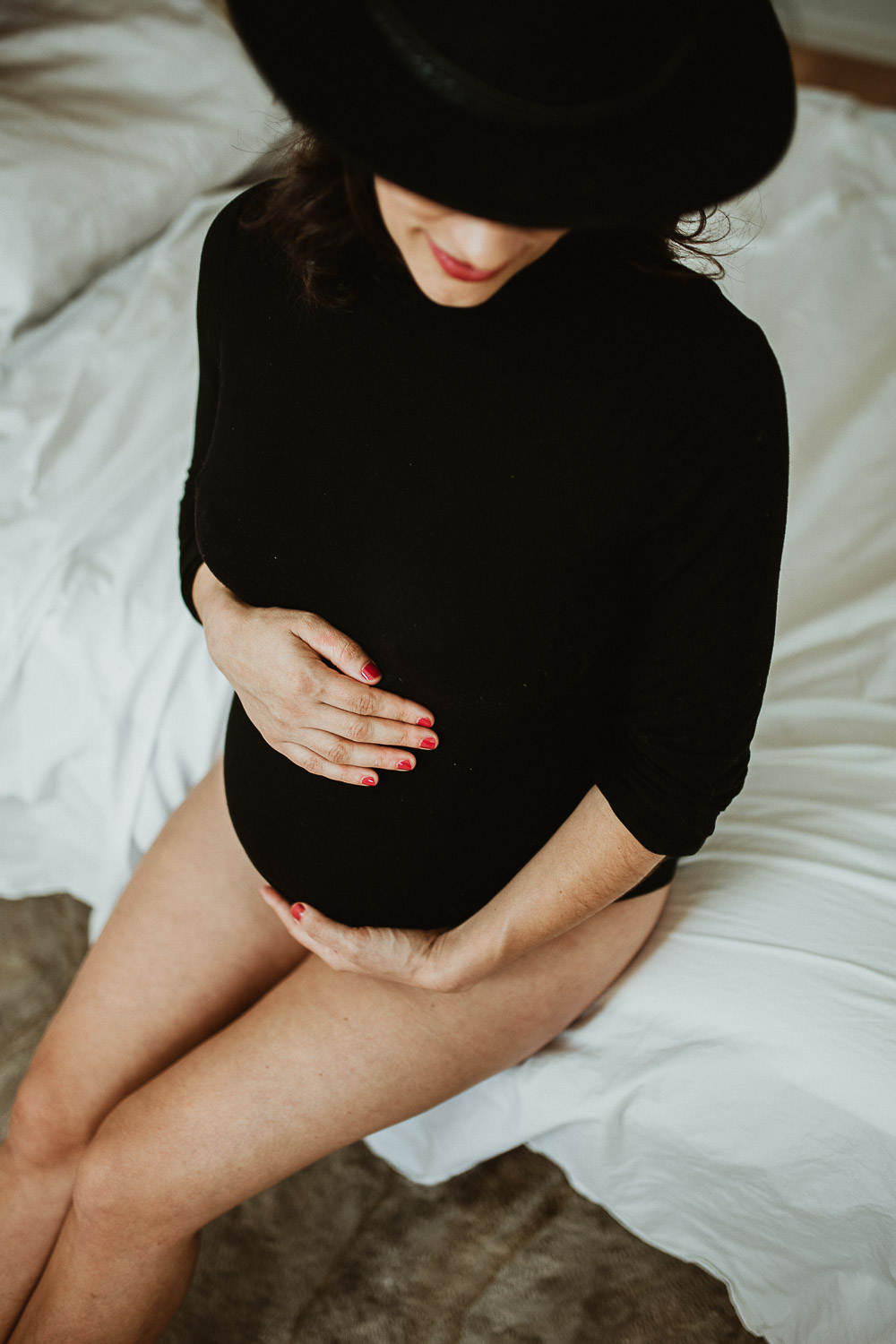 A Maternity Photoshoot At Home in Brooklyn Lucie B. Photography