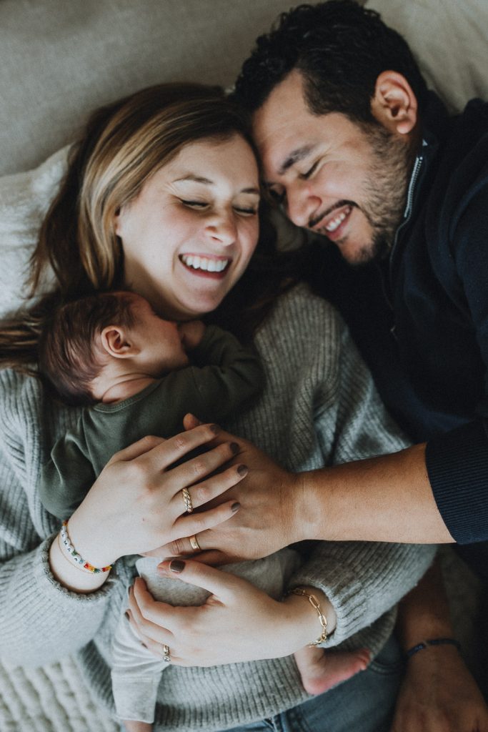 Newborn session at home in brooklyn