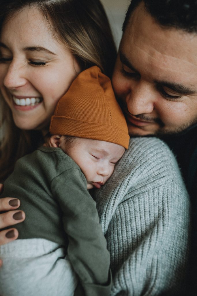 Newborn session at home in brooklyn