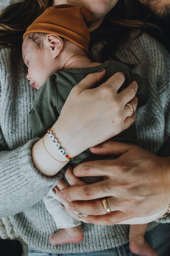 Newborn session at home in brooklyn