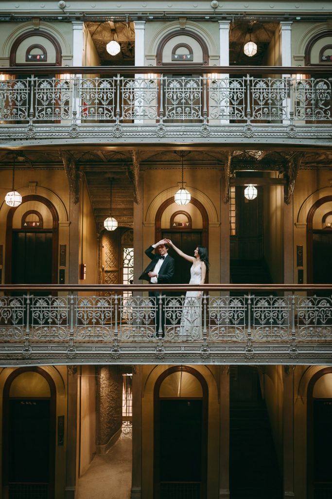 Elopement wedding in nyc at the beekman hotel