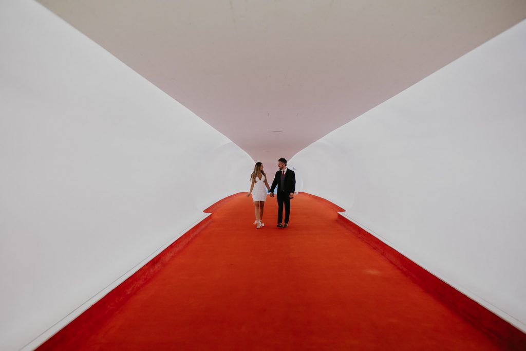 Engagement photoshoot at twa hotel in nyc