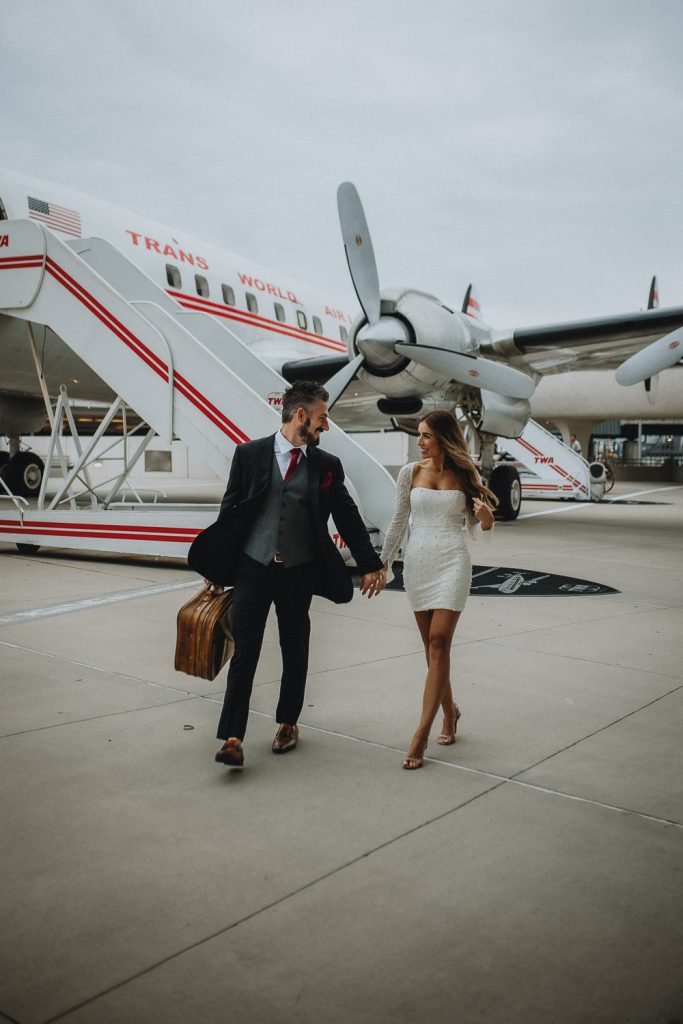 Engagement photoshoot at twa hotel in nyc